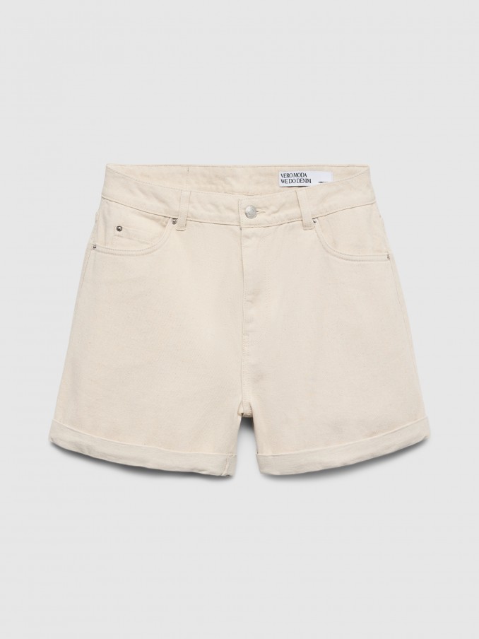 Shorts Woman Cream Vero Moda
