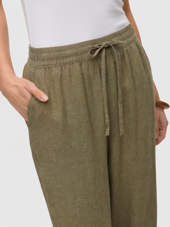 Pantalones Mujer Verde Vero Moda