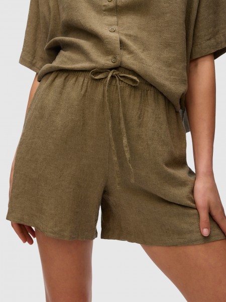 Pantalones Cortos Mujer Verde Vero Moda Pantalones Cortos Mujer Verde Vero Moda