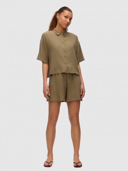 Pantalones Cortos Mujer Verde Vero Moda Pantalones Cortos Mujer Verde Vero Moda