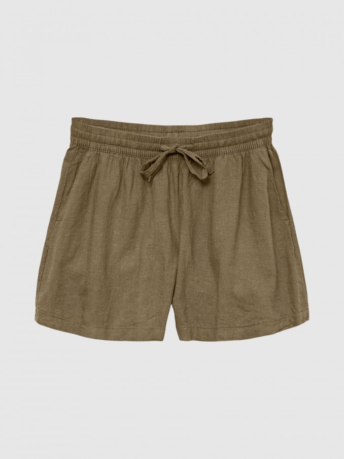 Pantalones Cortos Mujer Verde Vero Moda