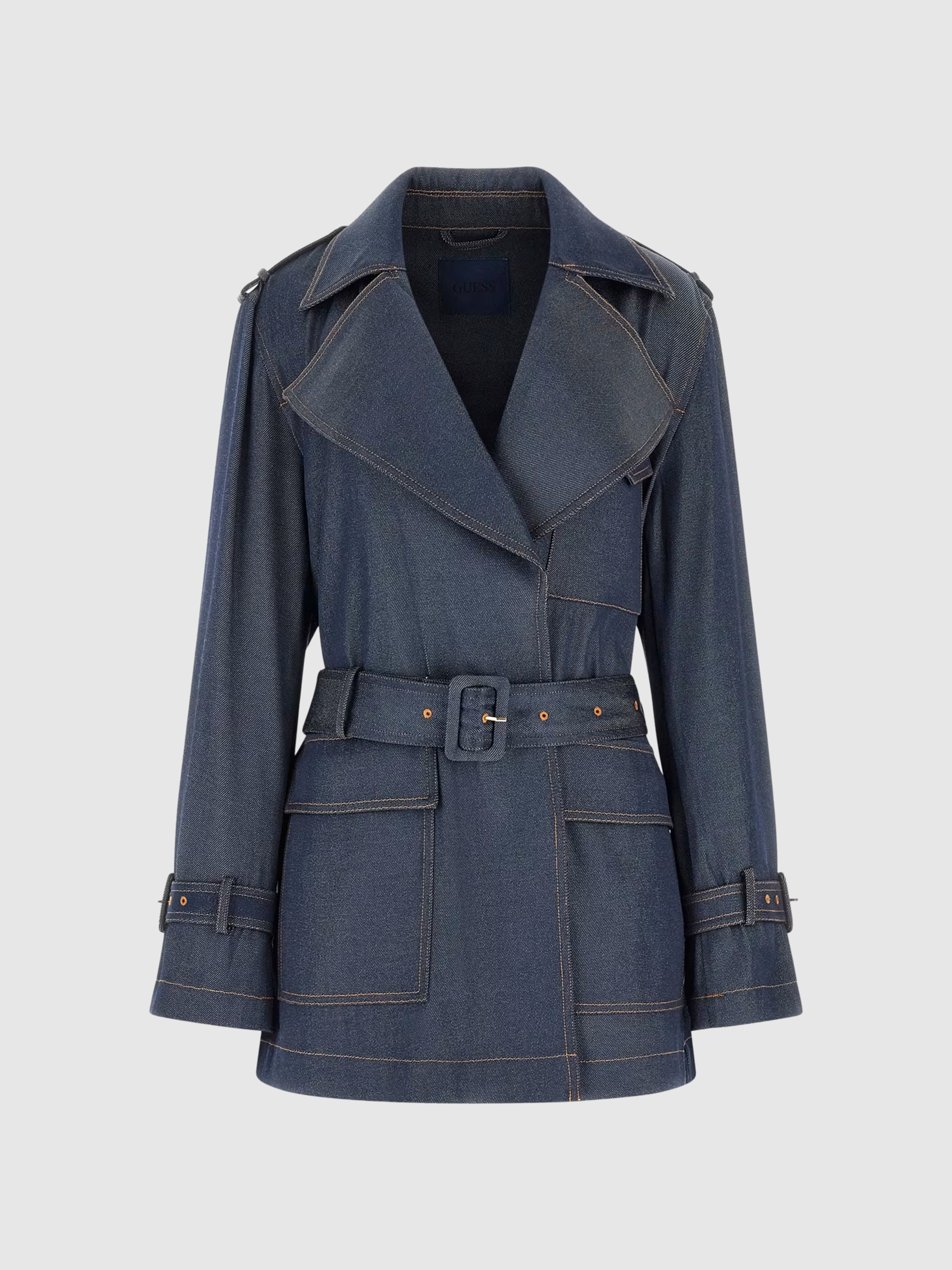 Trench Guess Mulher Regine Short Fluid Trench