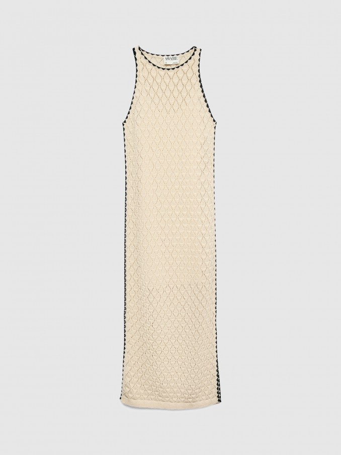 Dress Woman Cream Vero Moda