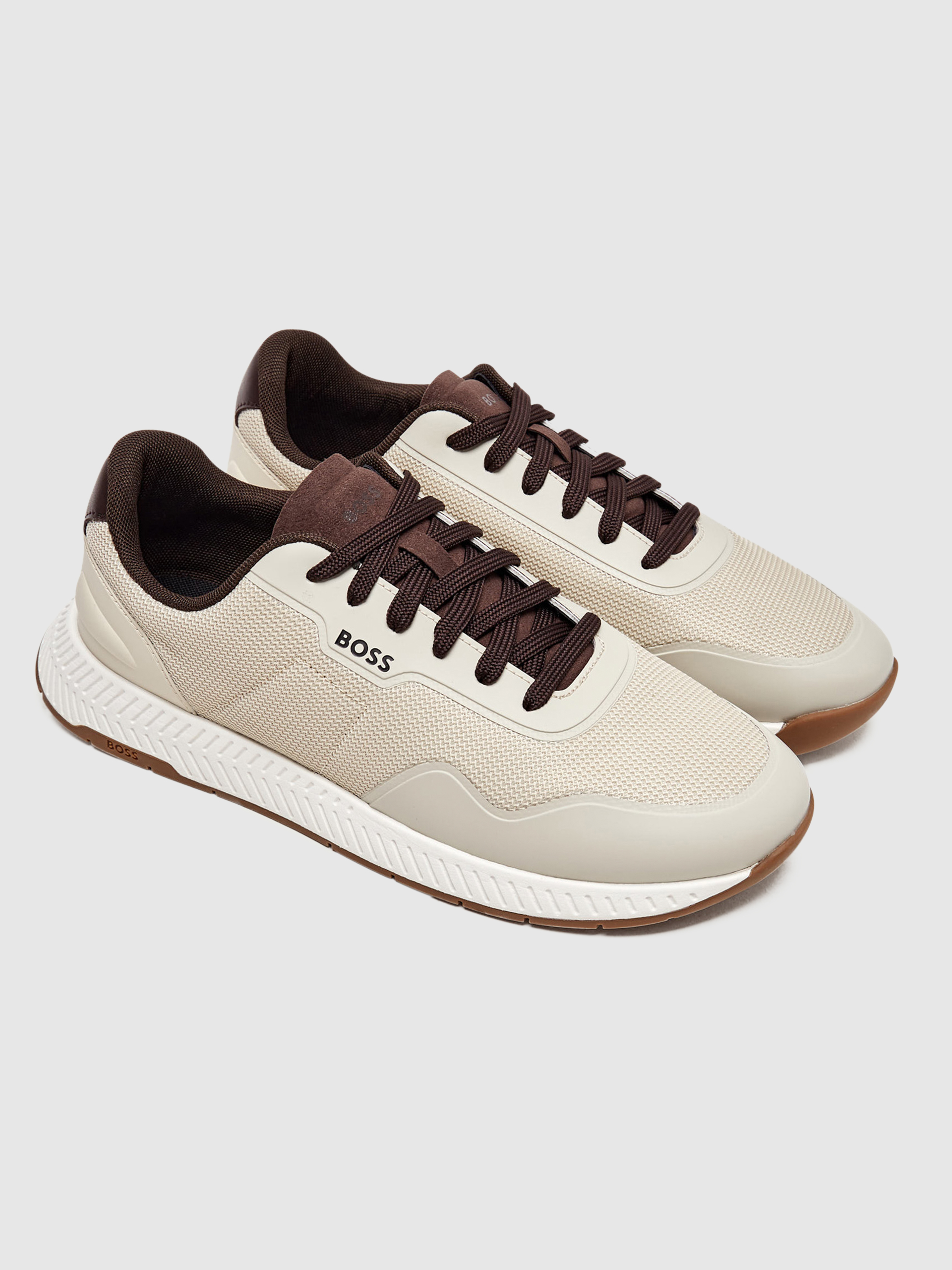Tenis Hombre Beige Boss - Green