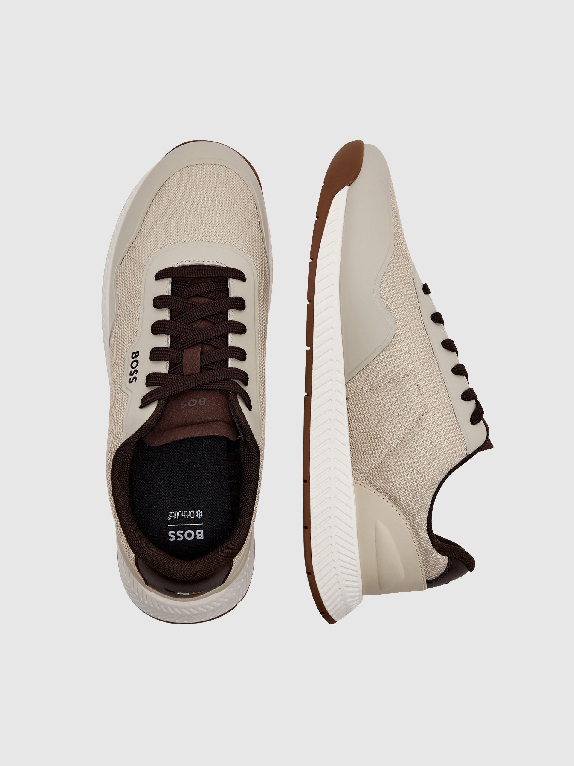 Tenis Hombre Beige Boss - Green