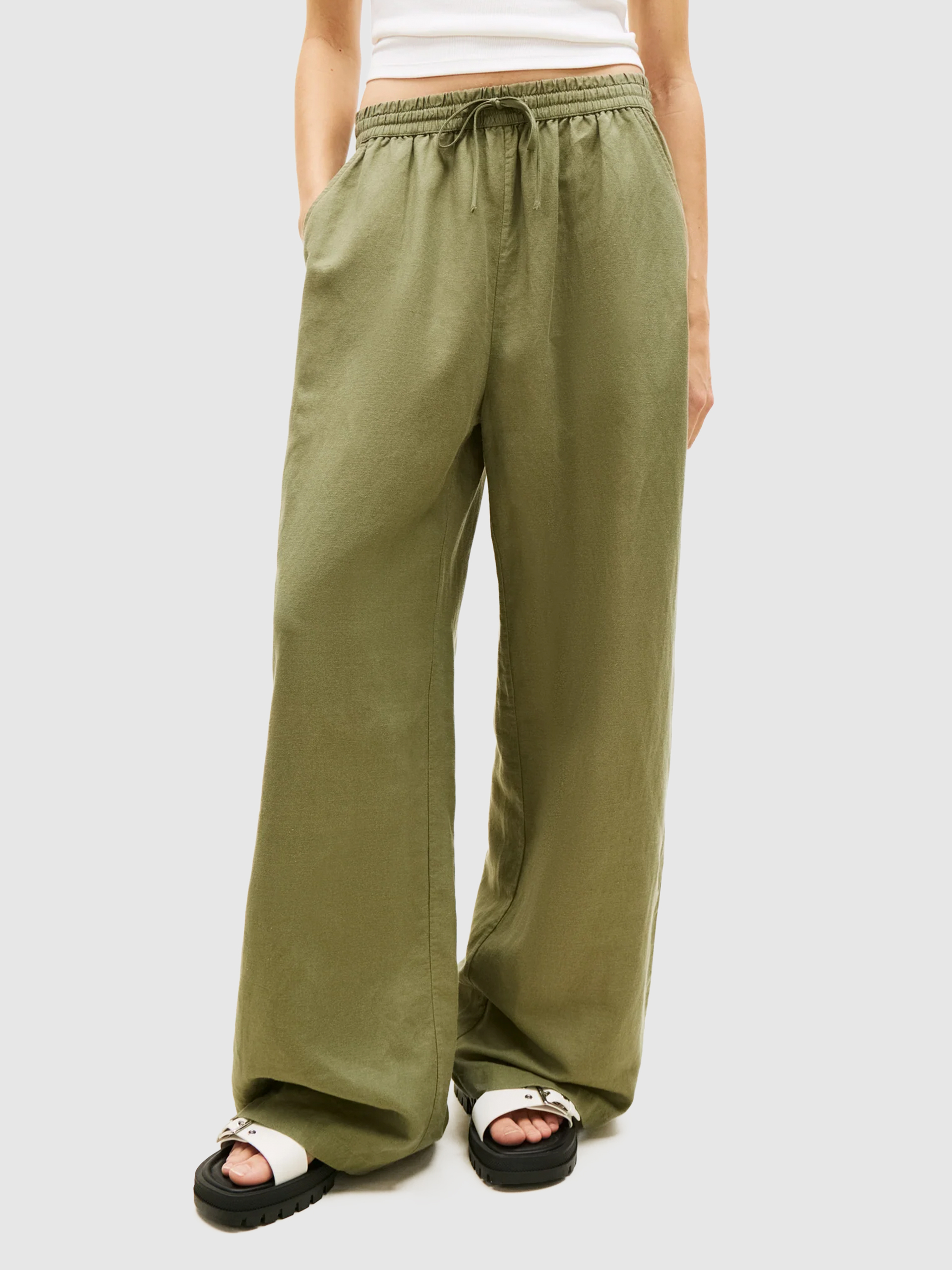 Pantalones Mujer Verde Tommy Jeans