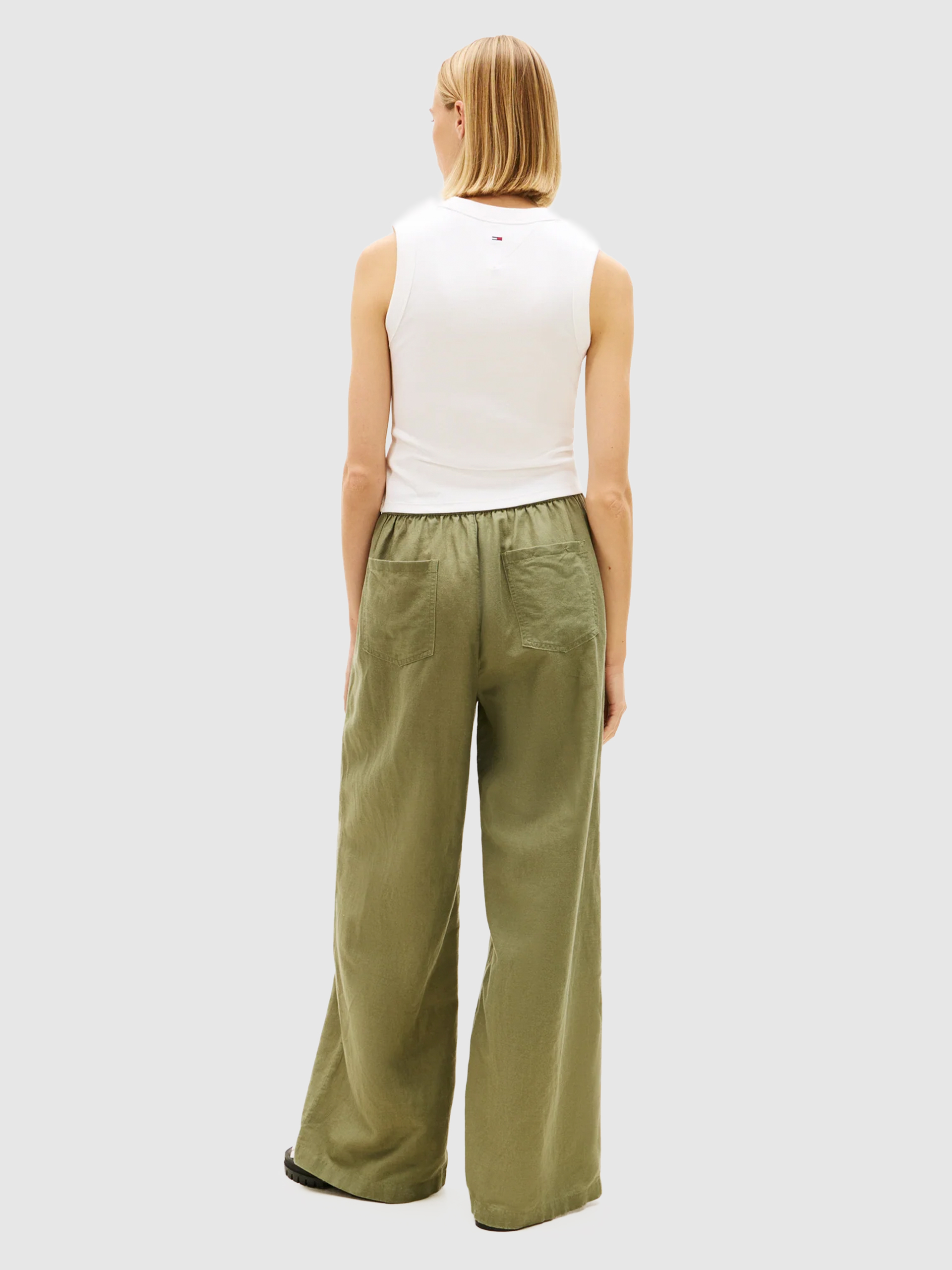 Pantalones Mujer Verde Tommy Jeans