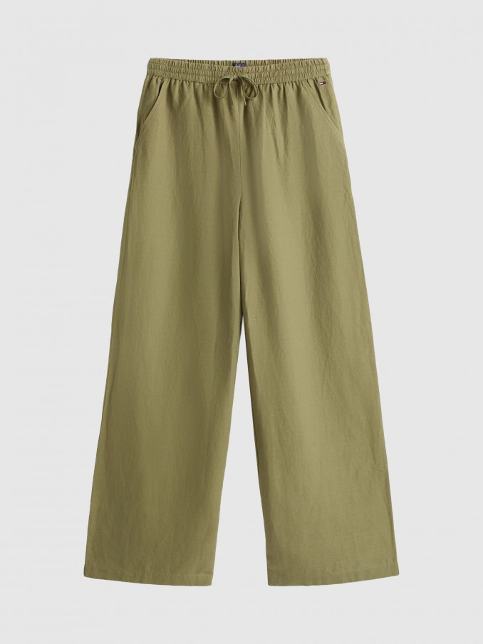 Pantalones Mujer Verde Tommy Jeans