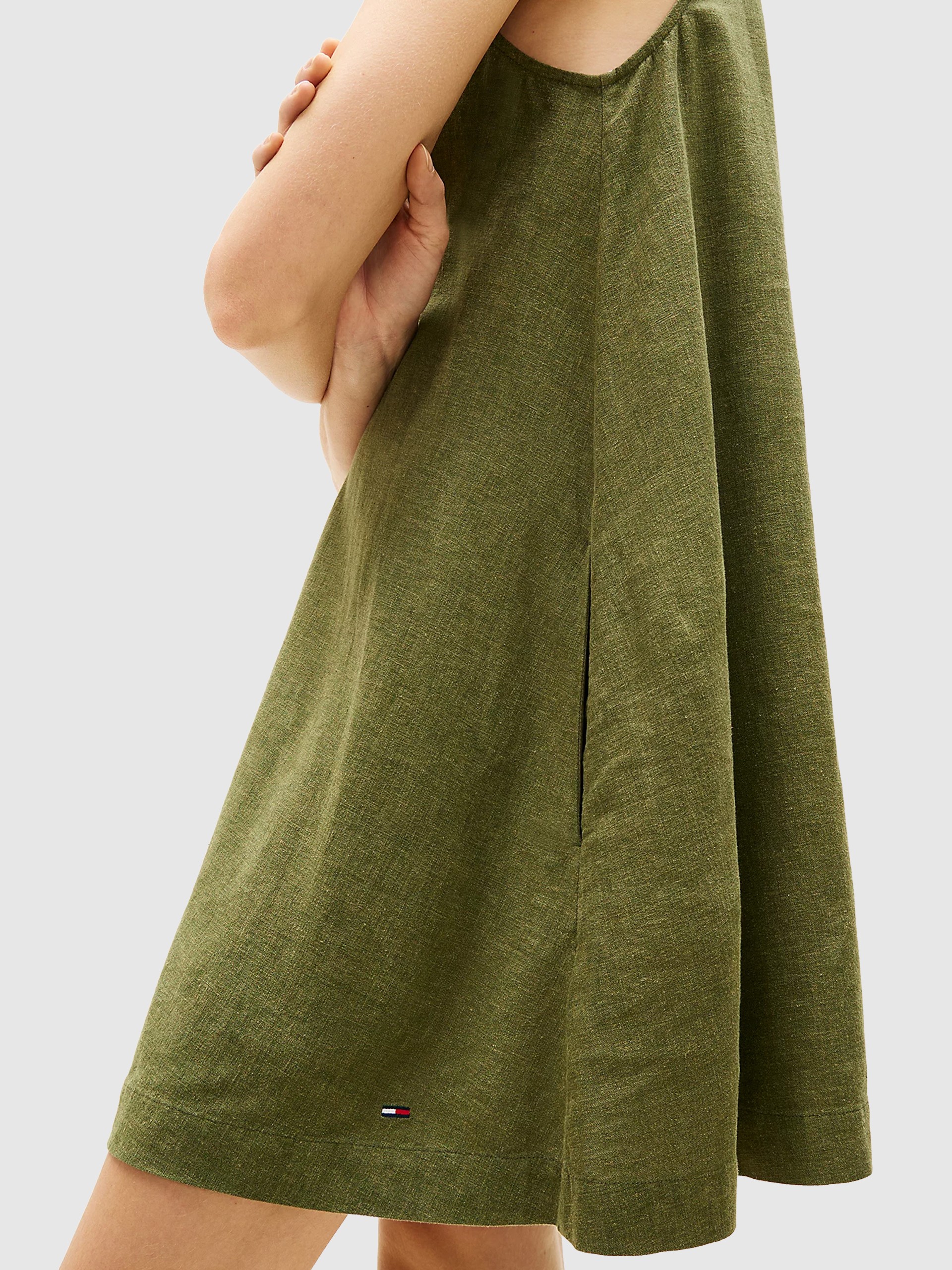 Dress Woman Green Tommy Jeans