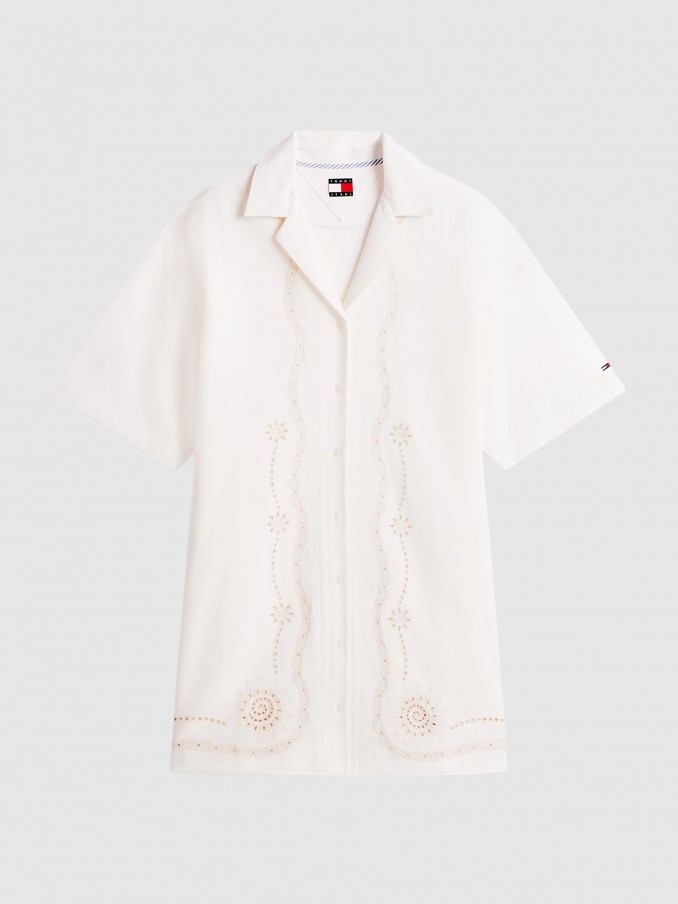 Vestido Mujer Blanco Tommy Jeans