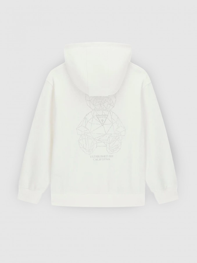 Sweatshirt Ni�a Blanco Guess