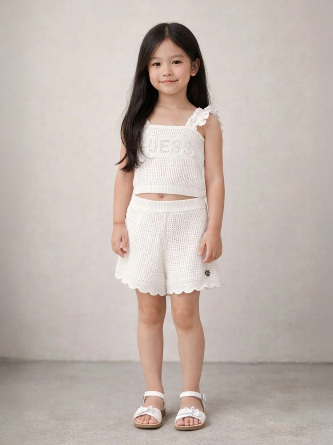 Conjunto Niña Blanco Guess