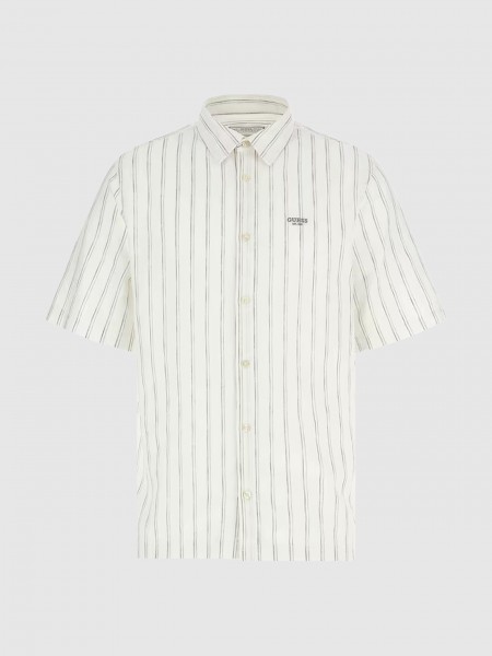 Shirt Man Cream Guess