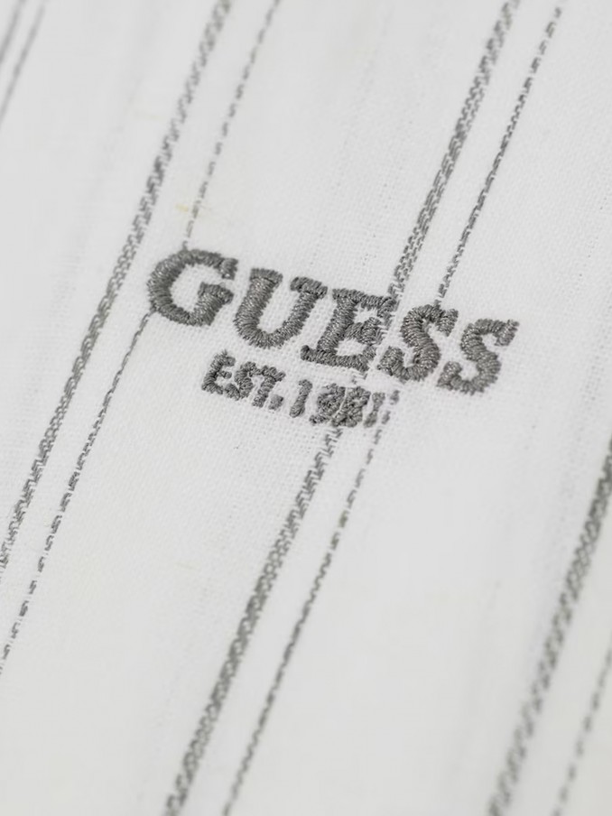Camisa Hombre Crema Guess