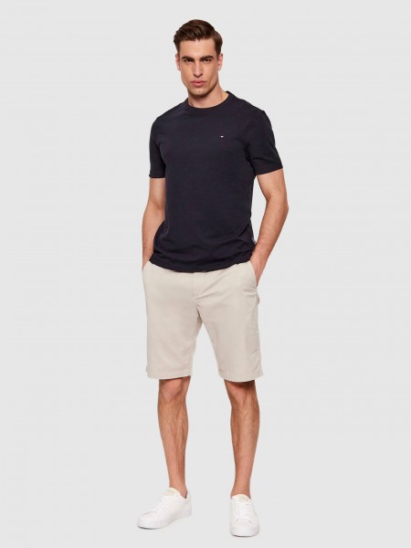 Shorts Man Beige Boss - Orange