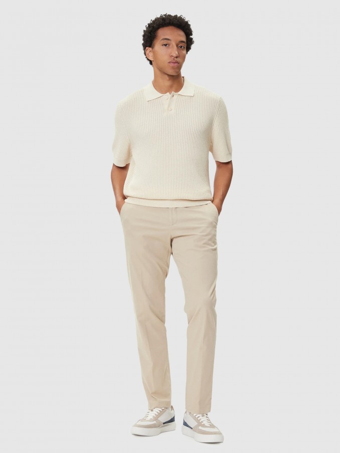Polo Shirt Man Cream Boss - Orange
