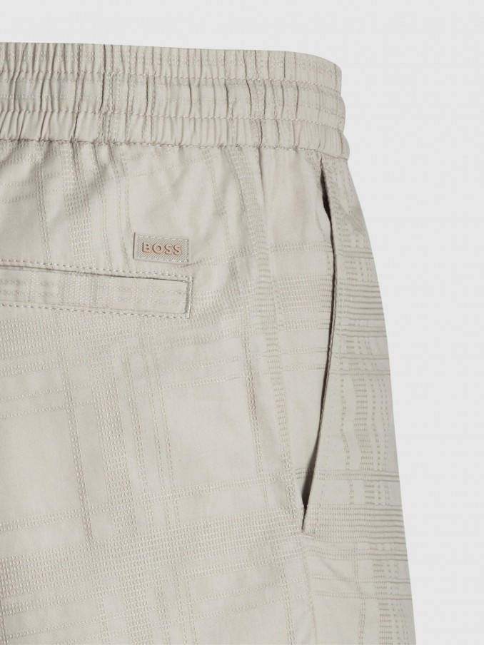Shorts Man Beige Boss - Orange