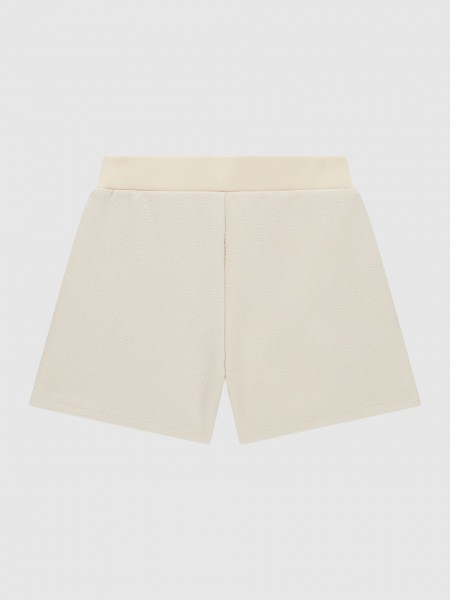Pantalones Cortos Ni�a Crema Guess