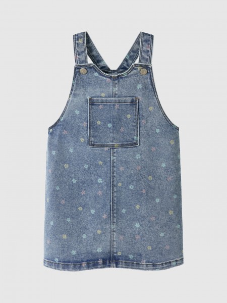 Macacao Menina Nmfrosa Short Dnm Bibskirt 3555-On F Name It