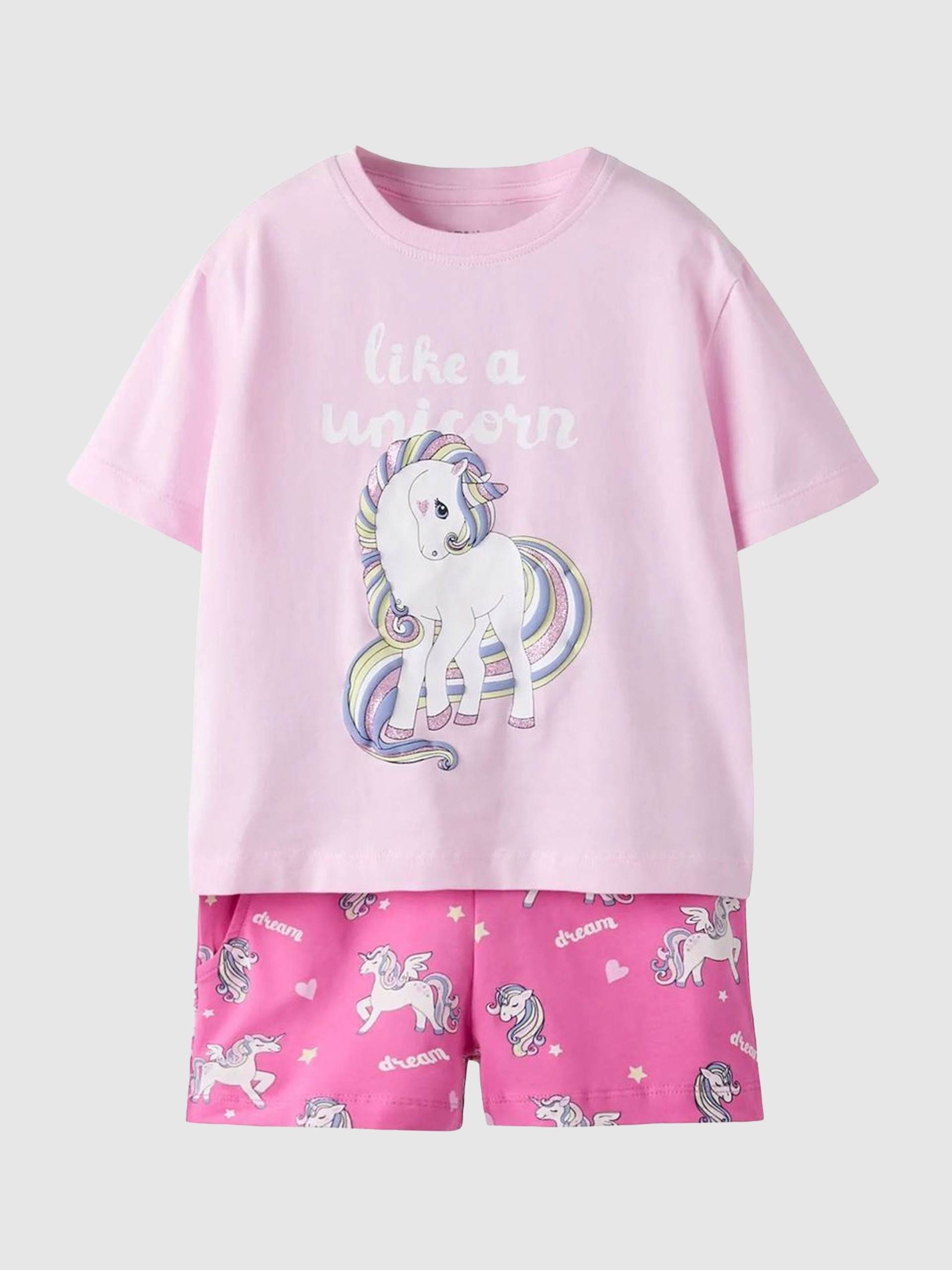 2 Peças Name It Menina Nmffeniaz Nreg Shorts Set Box