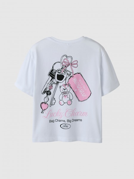 T-Shirt Name It Menina Nkffalle Ss Nreg Top