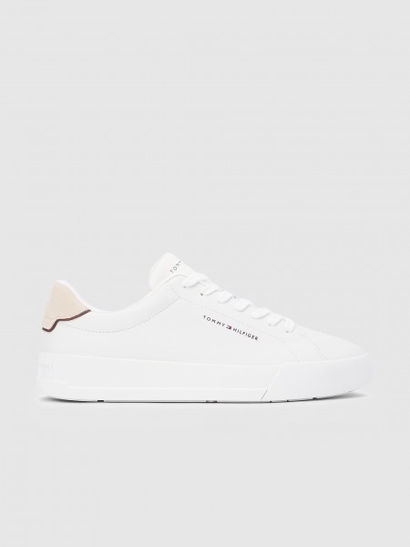 Sapatilha Tommy Hilfiger Homem Th Court Lth Detail Ess