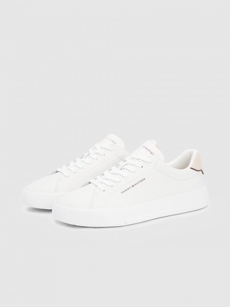 Sapatilha Tommy Hilfiger Homem Th Court Lth Detail Ess