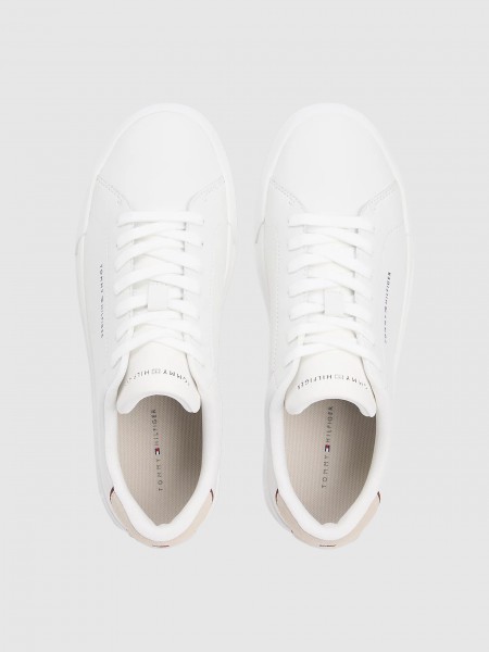 Sapatilha Tommy Hilfiger Homem Th Court Lth Detail Ess
