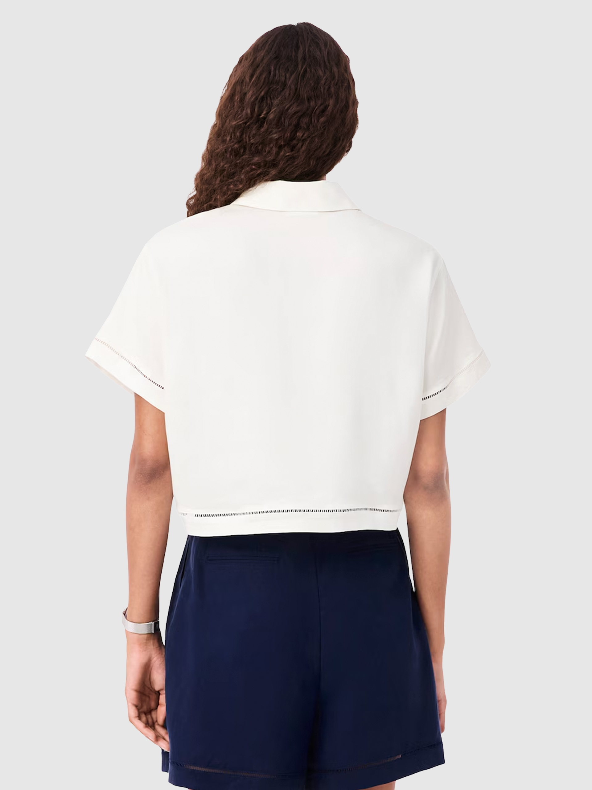 Polo Shirt Woman Cream Lacoste