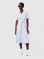 Dress Woman Light Blue Lacoste Dress Woman Light Blue Lacoste