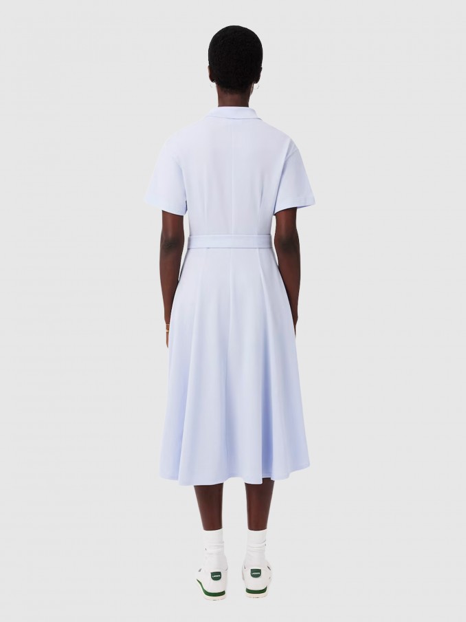 Dress Woman Light Blue Lacoste