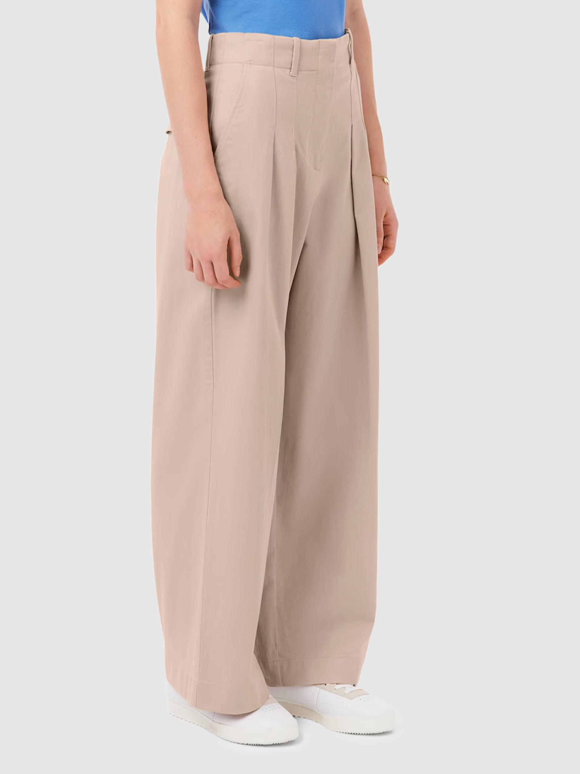 Pants Woman Beige Lacoste