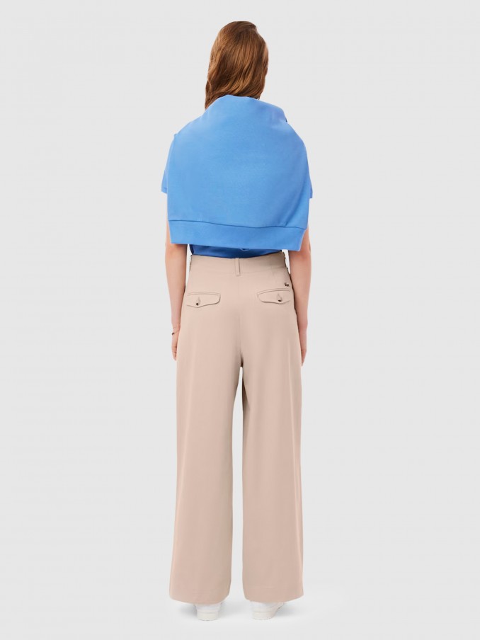Pants Woman Beige Lacoste