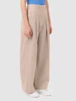 Pants Woman Beige Lacoste Pants Woman Beige Lacoste