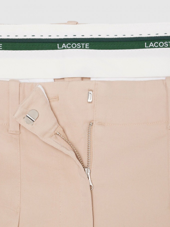 Pants Woman Beige Lacoste
