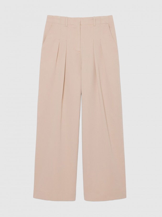 Pants Woman Beige Lacoste