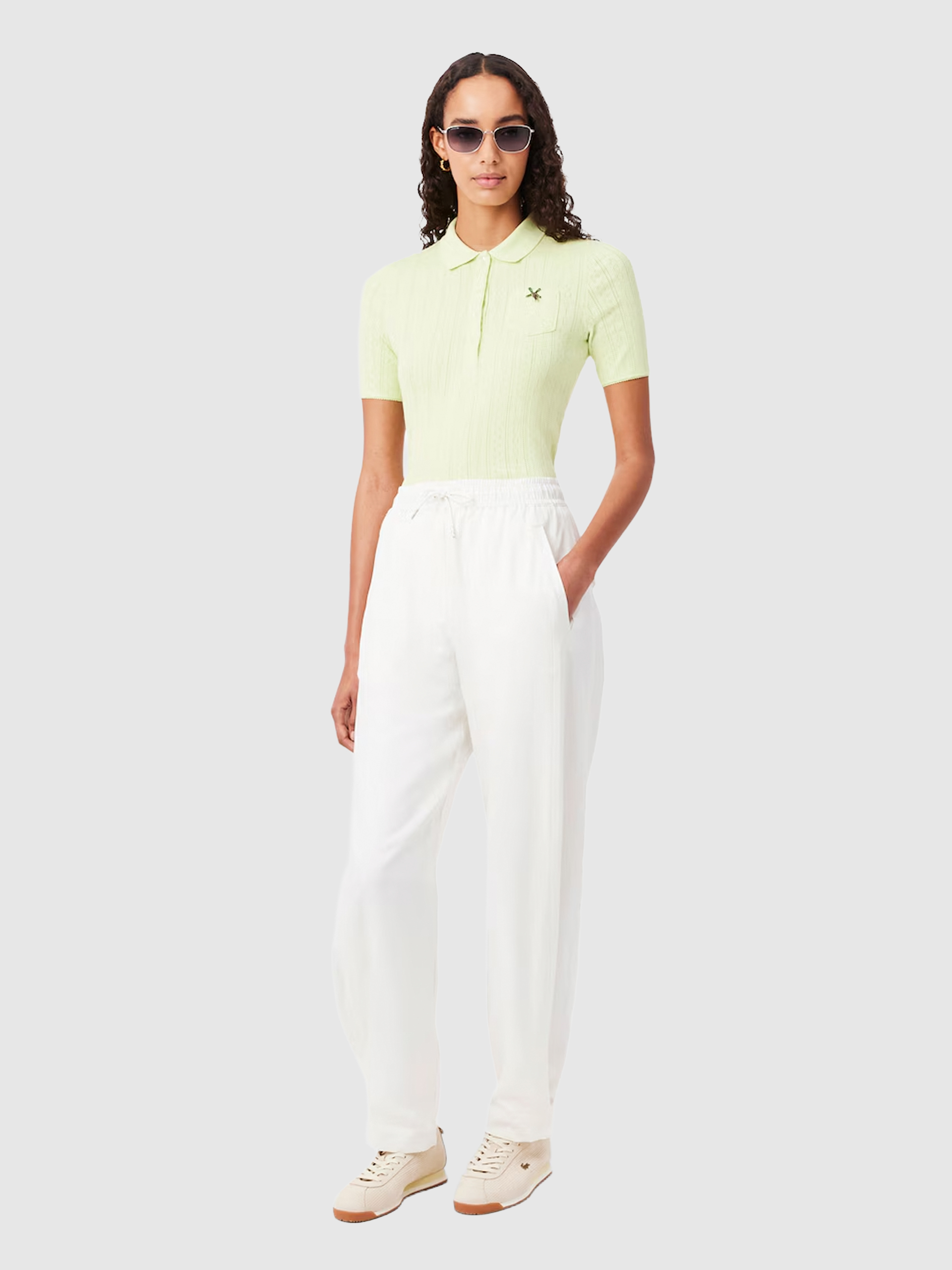 Pants Woman White Lacoste