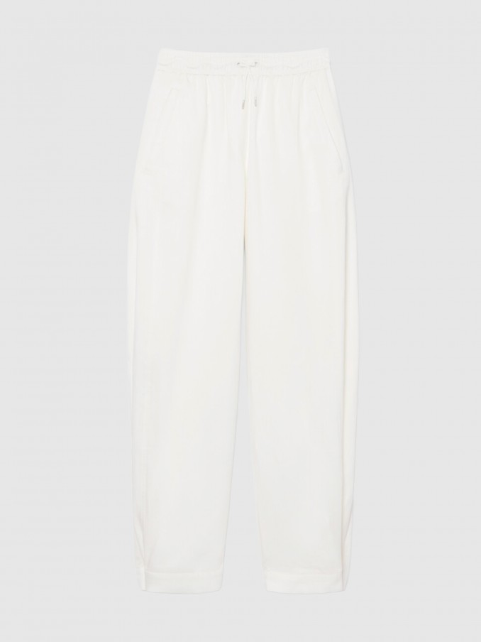 Pants Woman White Lacoste
