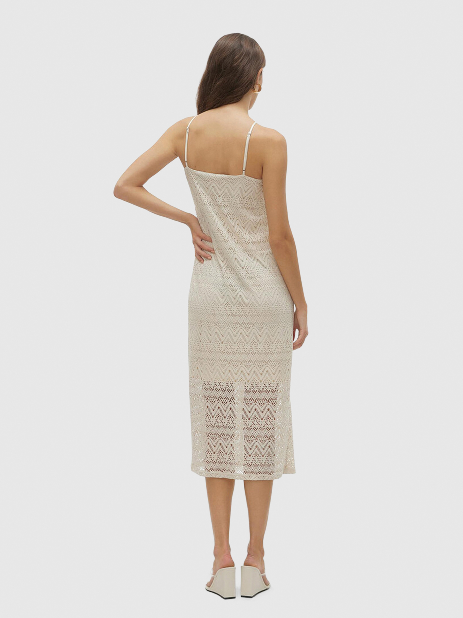 Vestido Mujer Crema Vero Moda