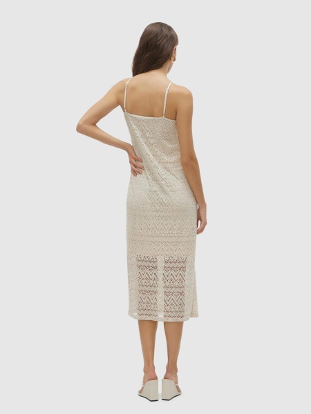 Dress Woman Cream Vero Moda