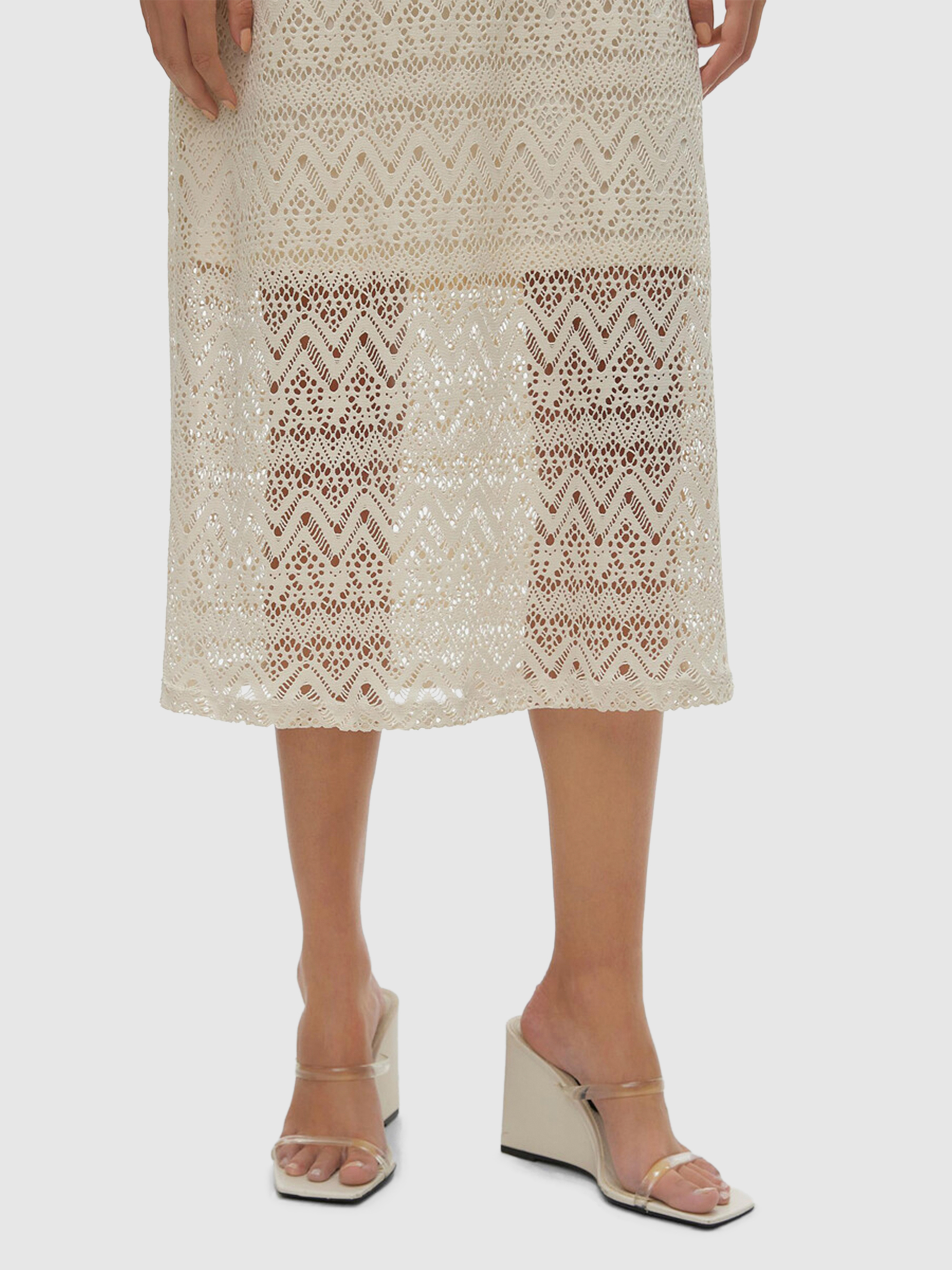 Vestido Mujer Crema Vero Moda