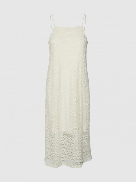 Dress Woman Cream Vero Moda
