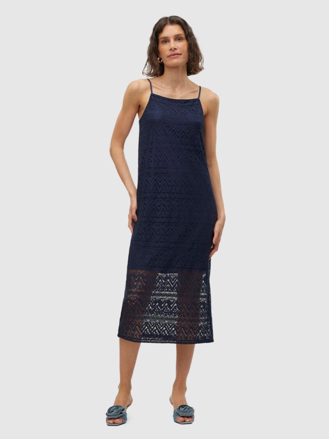 Dress Woman Navy Blue Vero Moda
