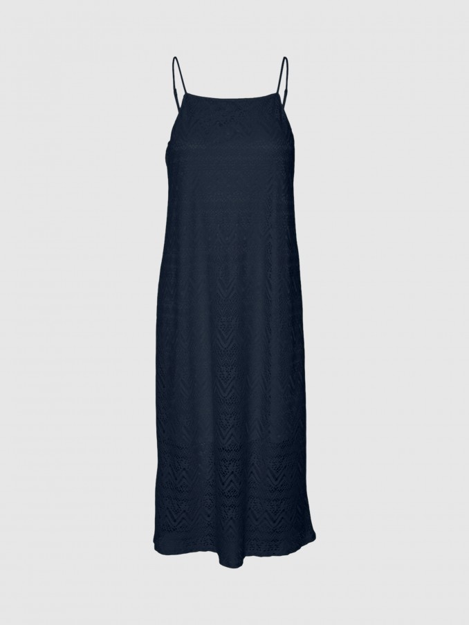 Dress Woman Navy Blue Vero Moda