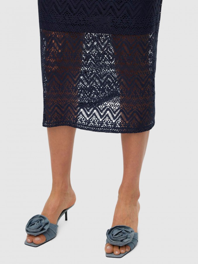 Dress Woman Navy Blue Vero Moda