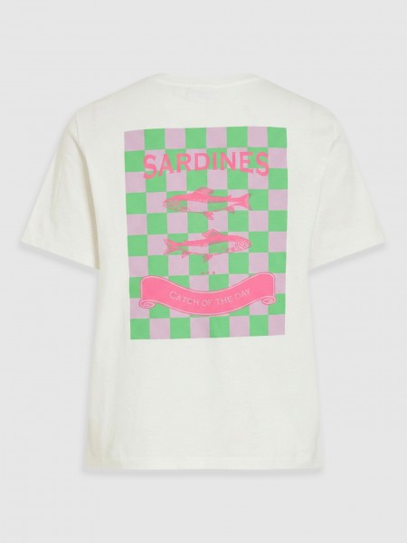 T-Shirt Vila Mulher Vihiva Ss T-Shirt