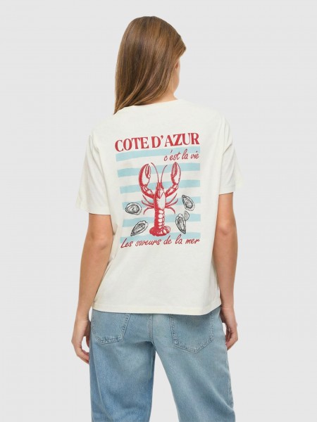 T-Shirt Vila Mulher Vihiva Ss T-Shirt