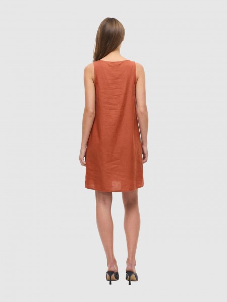 Vestido Vila Mulher Viprisilla Sl Boatneck Short Dress  Vol