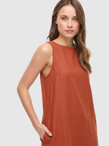 Vestido Vila Mulher Viprisilla Sl Boatneck Short Dress  Vol
