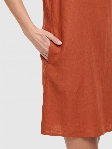 Vestido Vila Mulher Viprisilla Sl Boatneck Short Dress  Vol